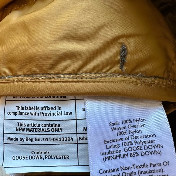 EDDIE BAUER Olive Green Brown StormDown 700 Quilted Vest Size Large Petite - Picture 14 of 16